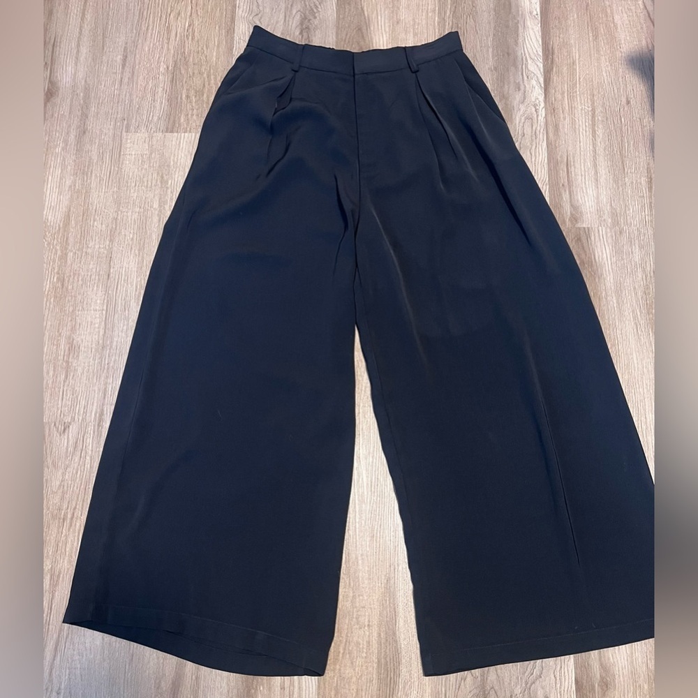 Women's Tronjori Black Wide Leg Slacks(Holly's Personal Collection)
